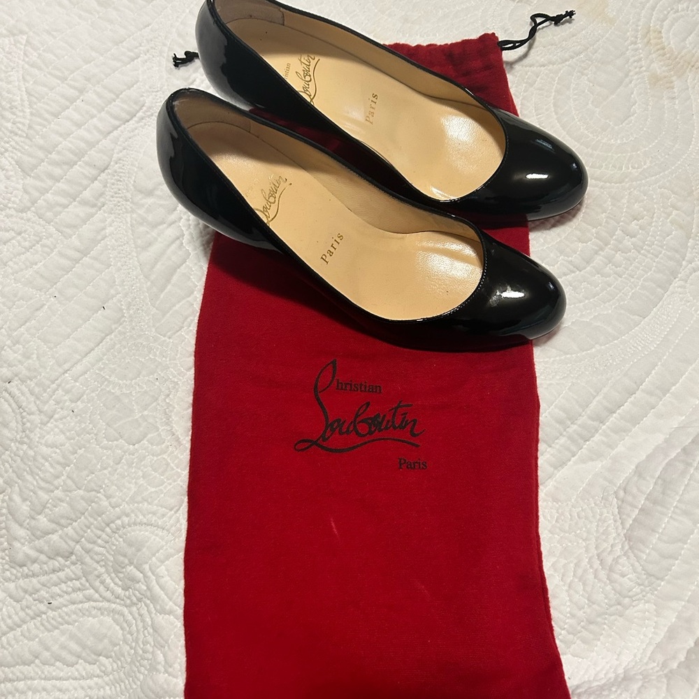 Christian Louboutin Red Sole Black Heels